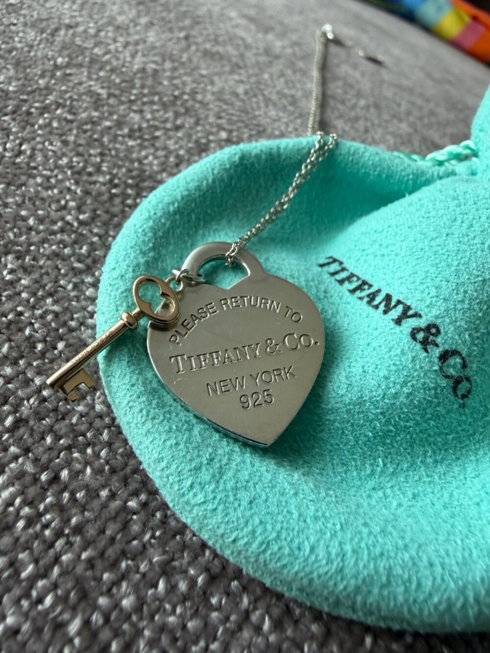 Tiffany & Co. Return to Tiffany Heart Rubedo Key Necklace